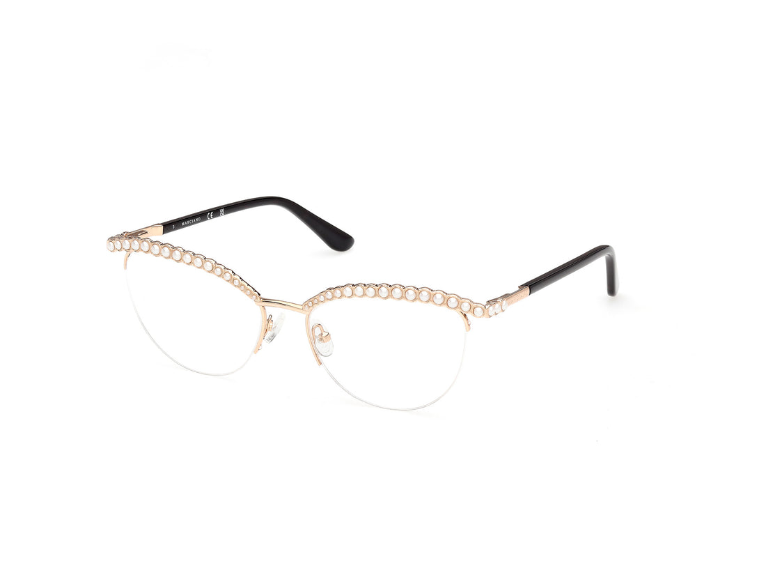 Lunettes de vue guess by marciano gm50058 032 dorado round femenino taille 54mm - Vue principale