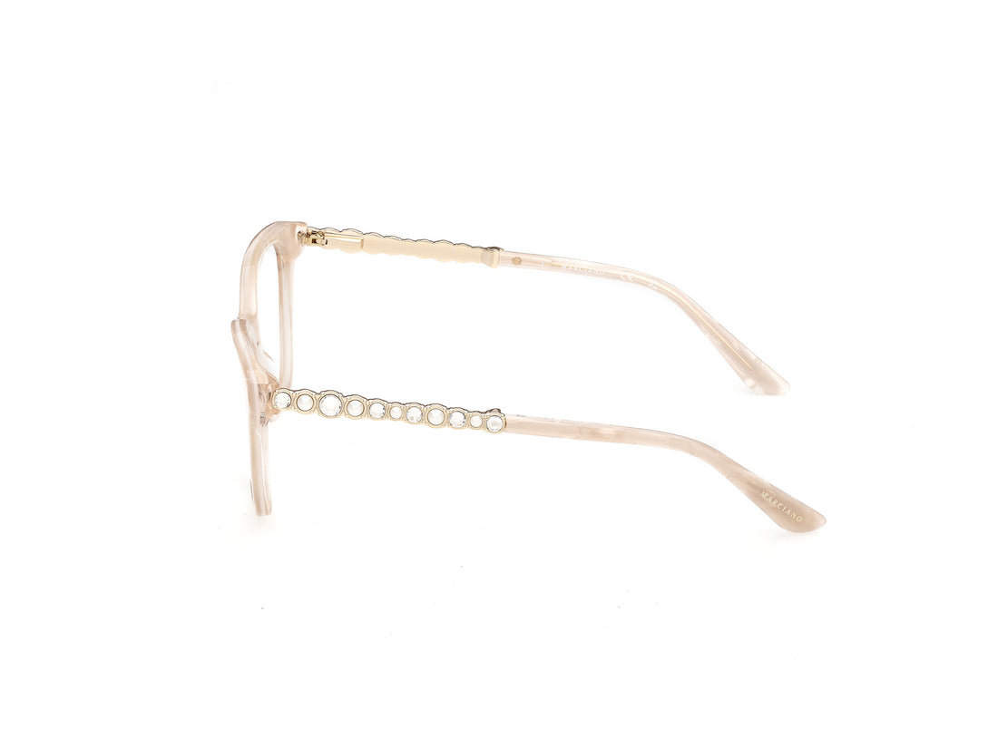 Lunettes de vue guess by marciano gm50059 059 beige square femenino taille 53mm - Vue détaillée