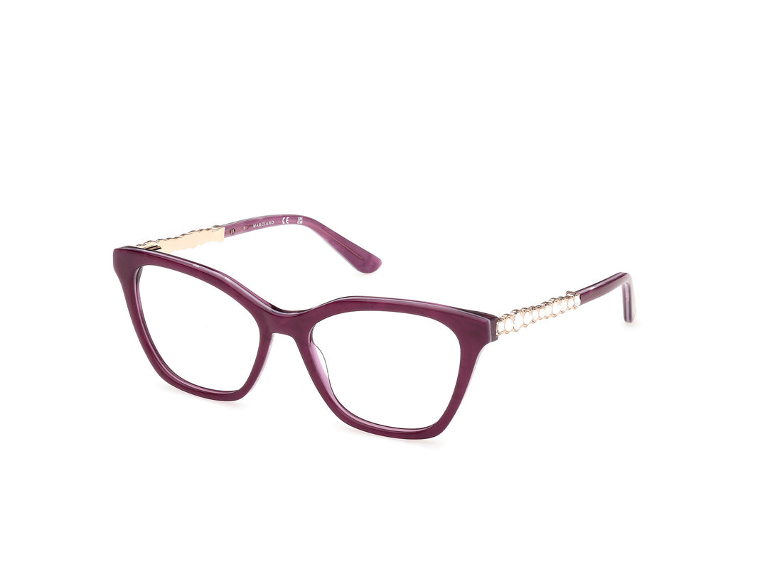 Lunettes de vue guess by marciano gm50059 083 violeta square femenino taille 53mm - Vue principale