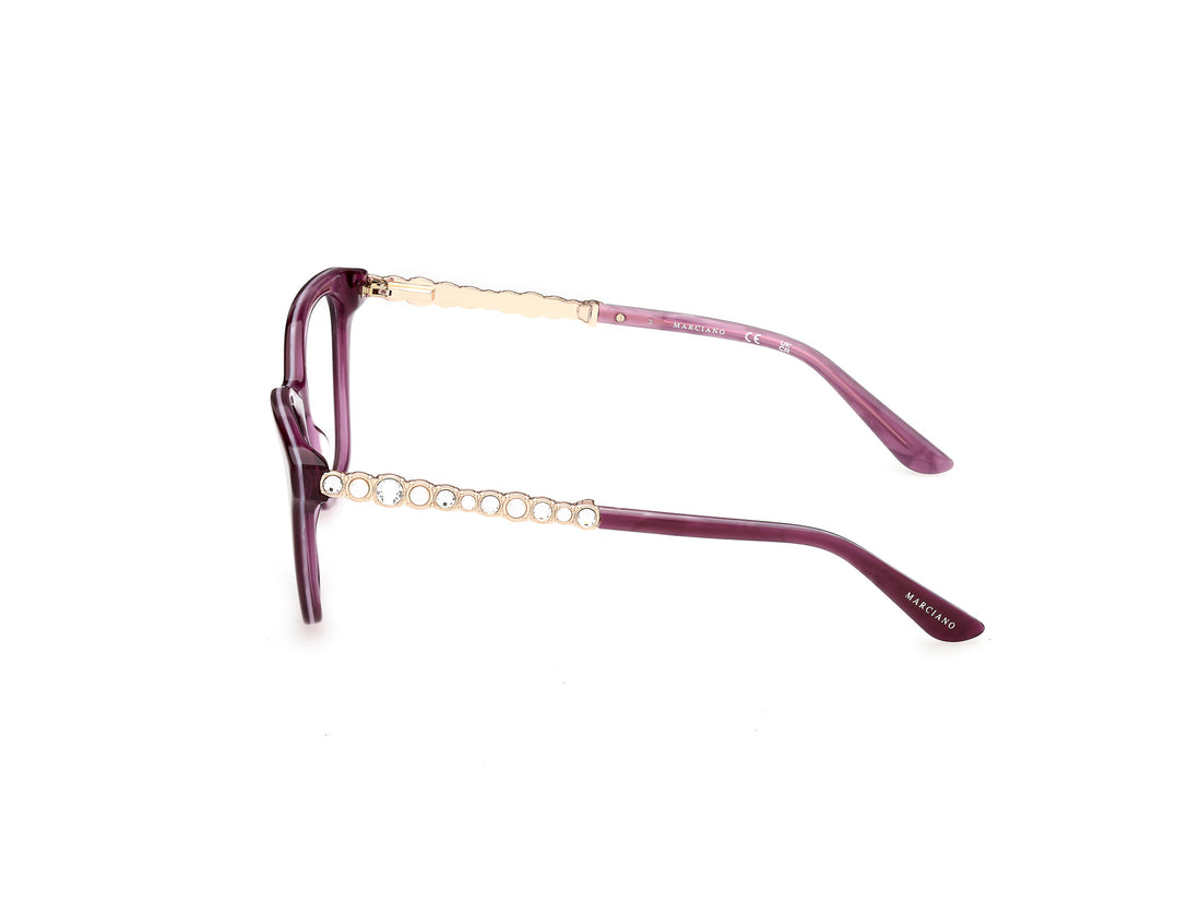 Brillen guess by marciano gm50059 083 violeta square femenino größe 53mm - Detailansicht