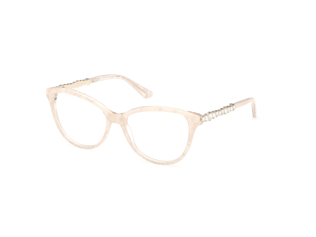 Brillen guess by marciano gm50060 059 beige cat eye femenino größe 54mm - Hauptansicht