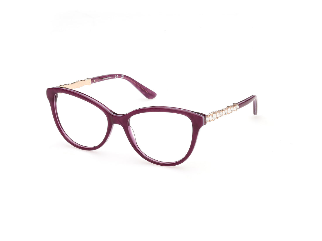 Brillen guess by marciano gm50060 083 violeta cat eye femenino größe 54mm - Hauptansicht