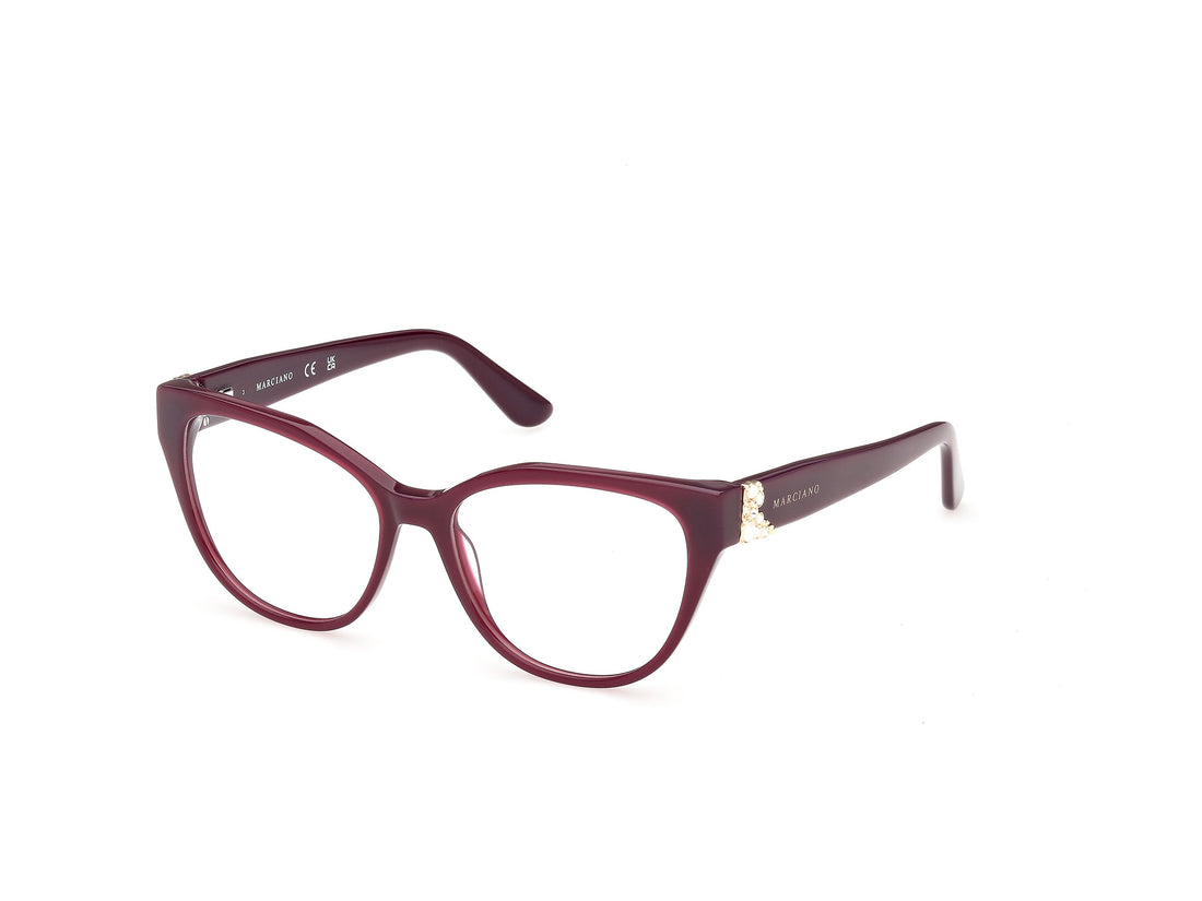 Brillen guess by marciano gm50061 071 burdeos cat eye femenino größe 53mm - Hauptansicht
