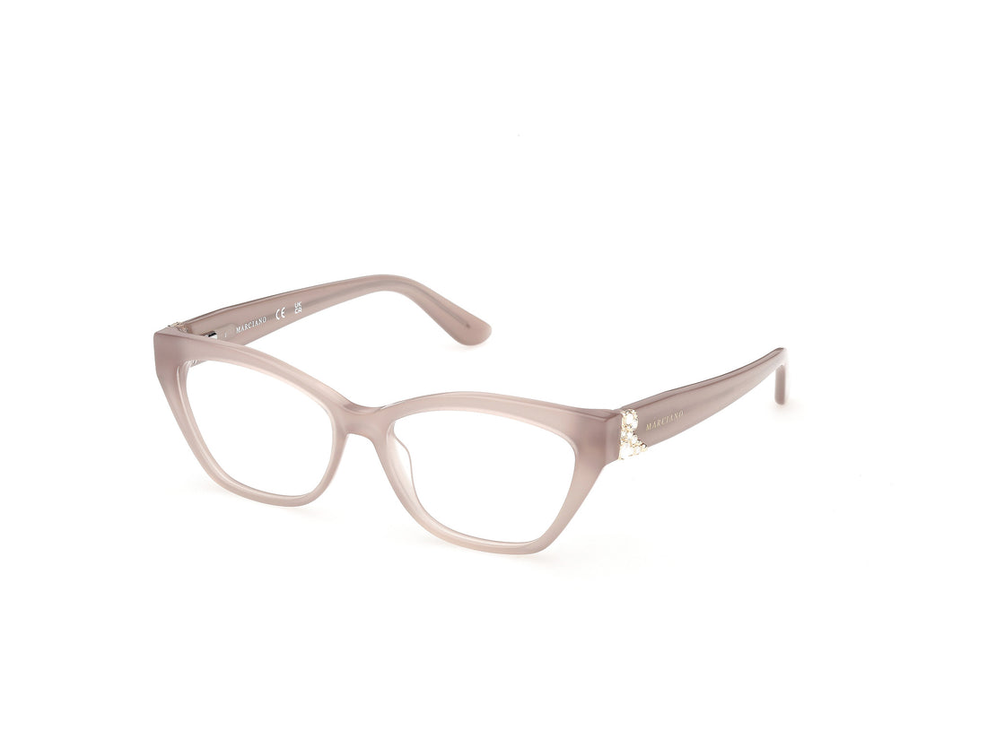 Lunettes de vue guess by marciano gm50062 059 beige cat eye femenino taille 52mm - Vue principale