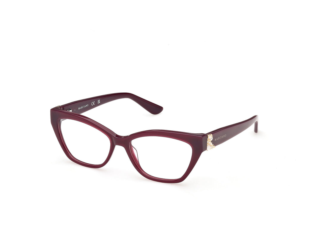 Brillen guess by marciano gm50062 071 burdeos cat eye femenino größe 52mm - Hauptansicht