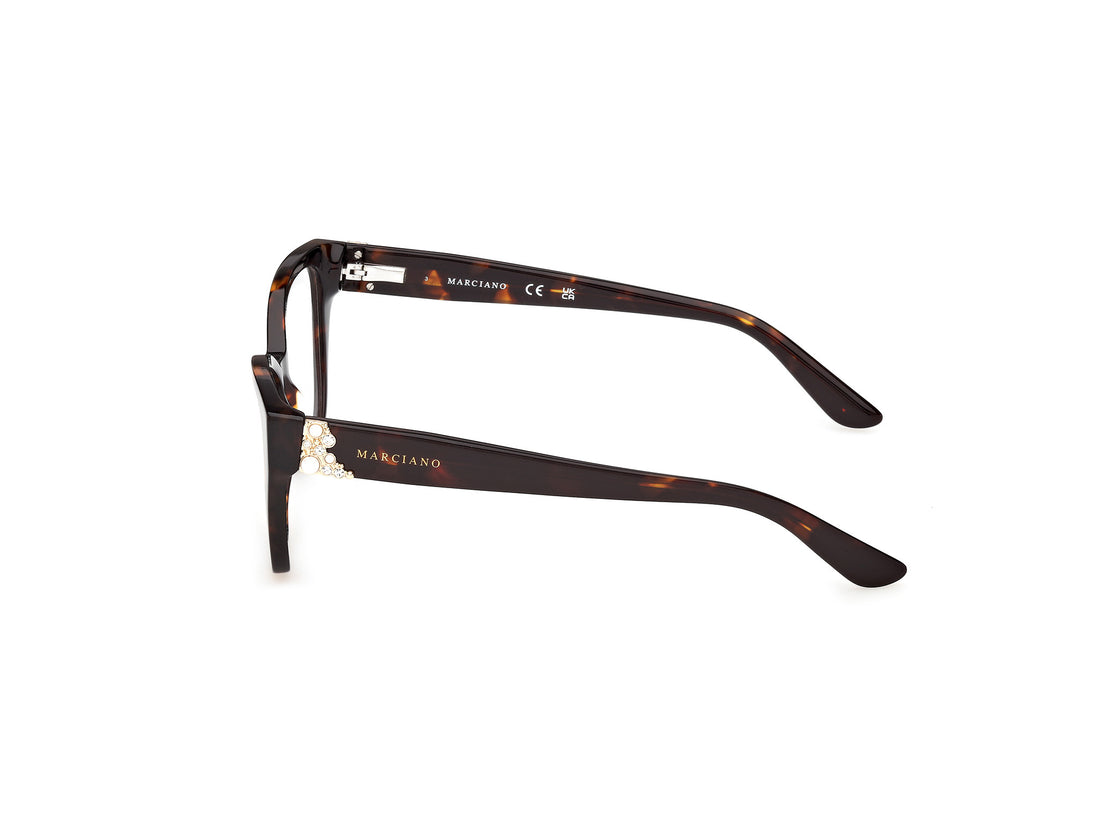 Brillen guess by marciano gm50063 052 havana cat eye femenino größe 53mm - Detailansicht