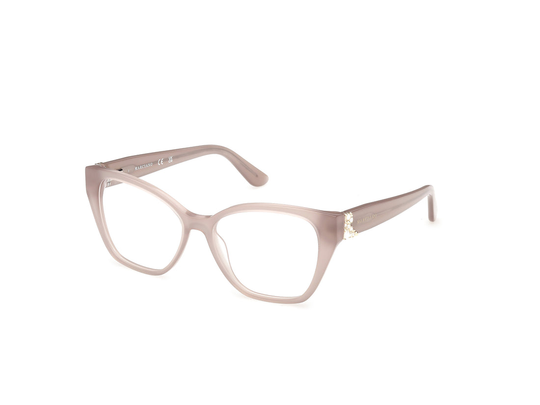 Lunettes de vue guess by marciano gm50063 059 beige cat eye femenino taille 53mm - Vue principale