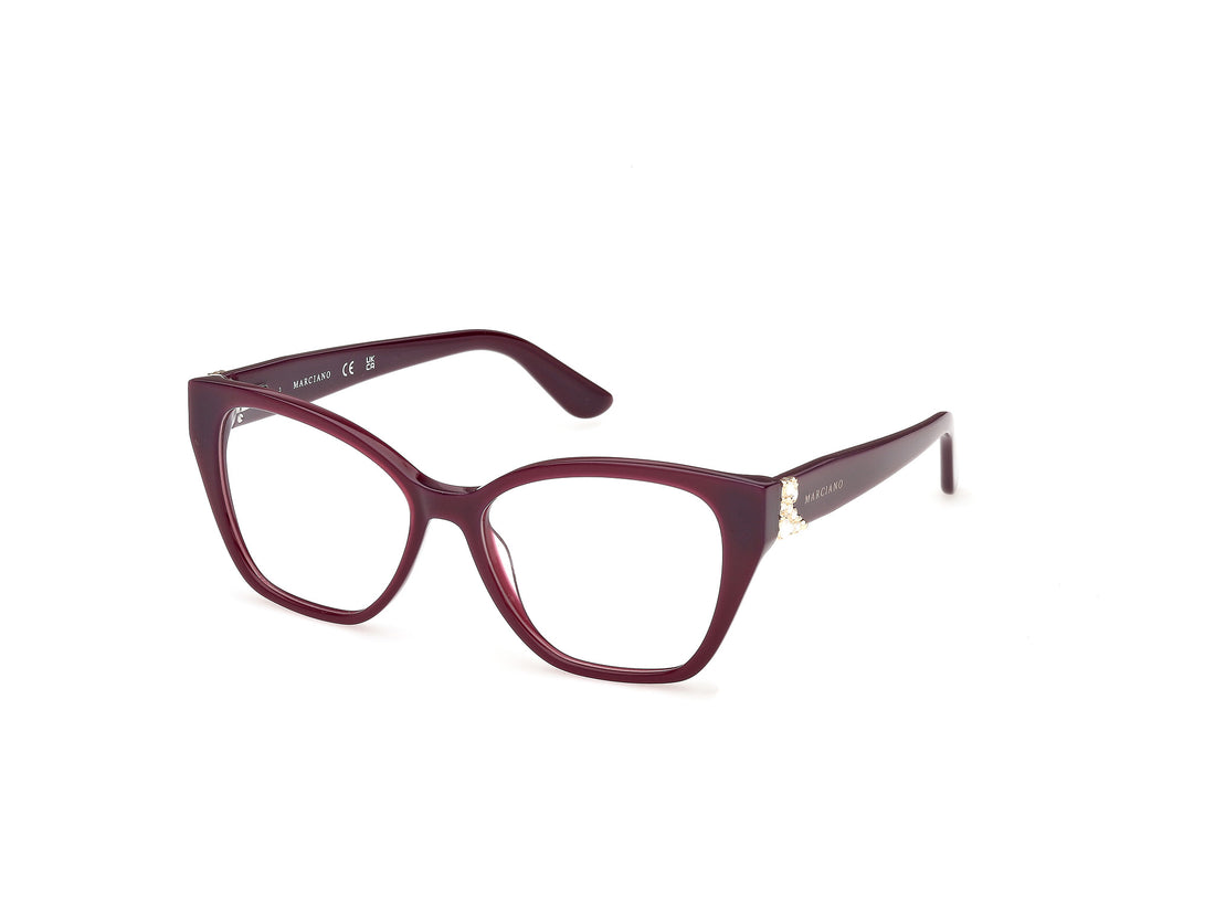 Brillen guess by marciano gm50063 071 burdeos cat eye femenino größe 53mm - Hauptansicht