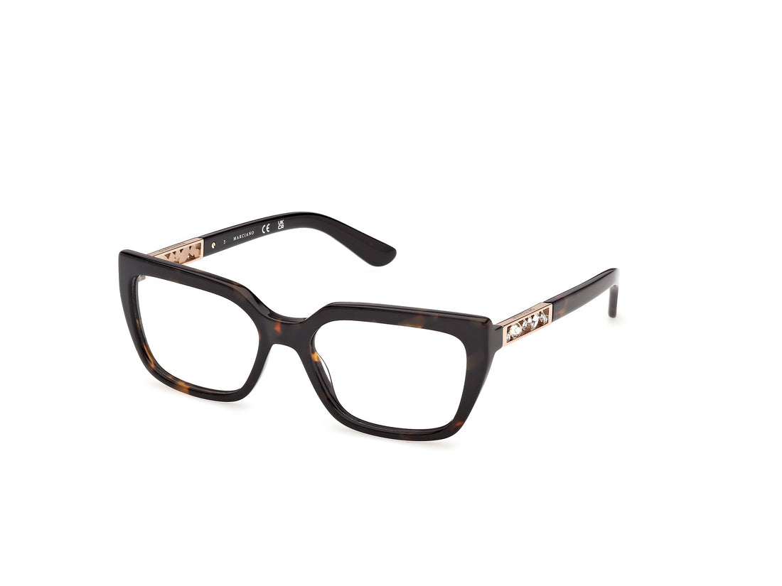 Lunettes de vue guess by marciano gm50064 052 havana square femenino taille 54mm - Vue principale