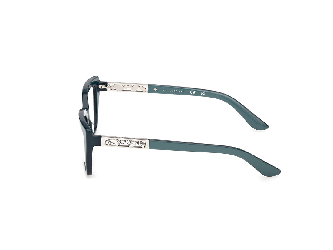 Lunettes de vue guess by marciano gm50064 087 azul square femenino taille 54mm - Vue détaillée