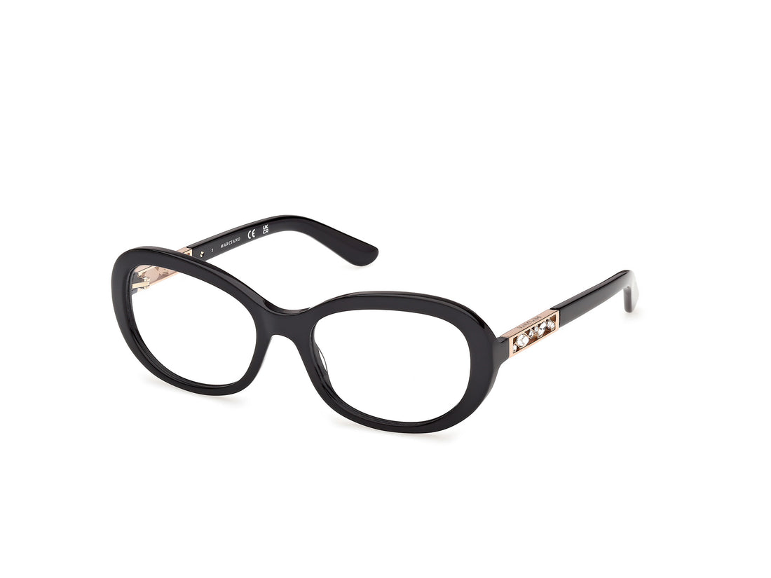 Lunettes de vue guess by marciano gm50065 001 negro oval femenino taille 55mm - Vue principale
