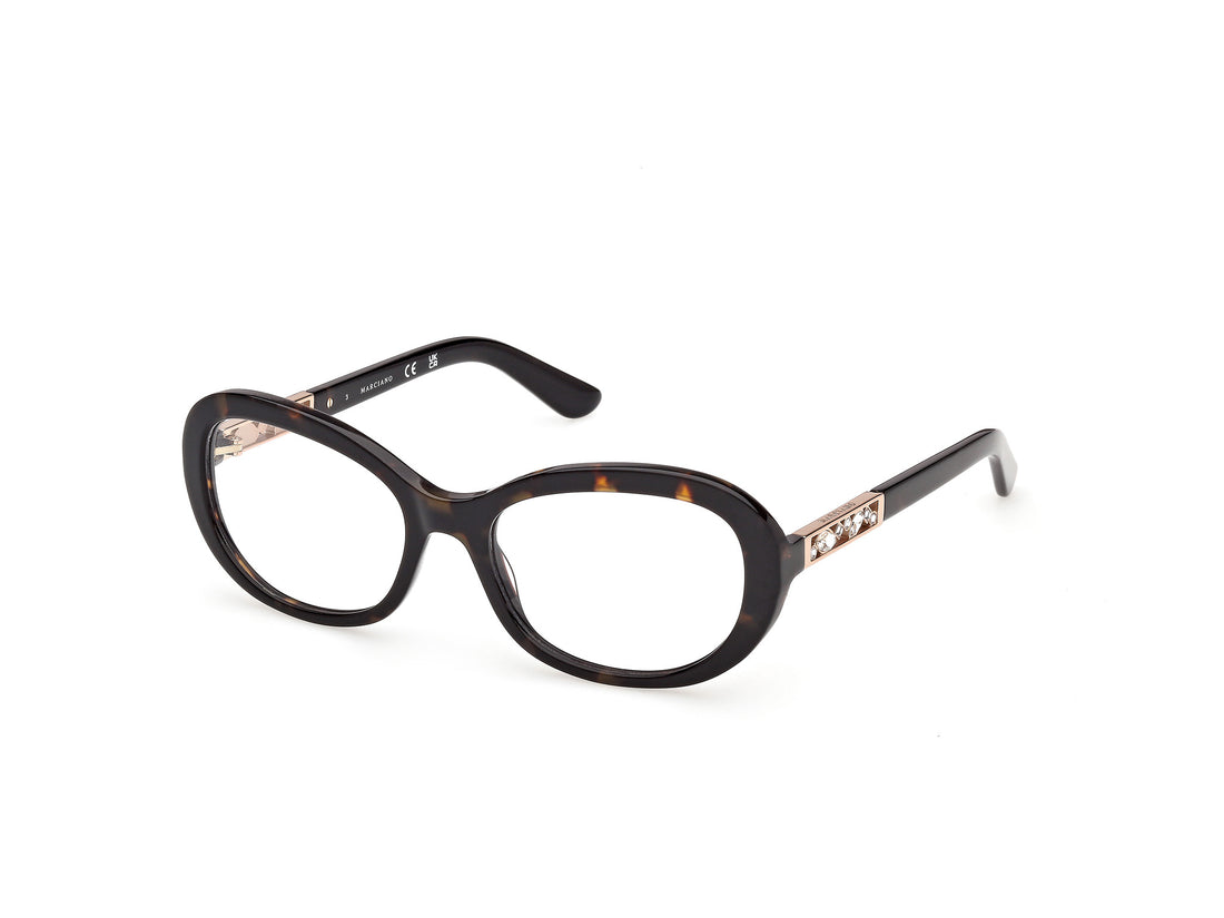 Brillen guess by marciano gm50065 052 havana oval femenino größe 55mm - Hauptansicht