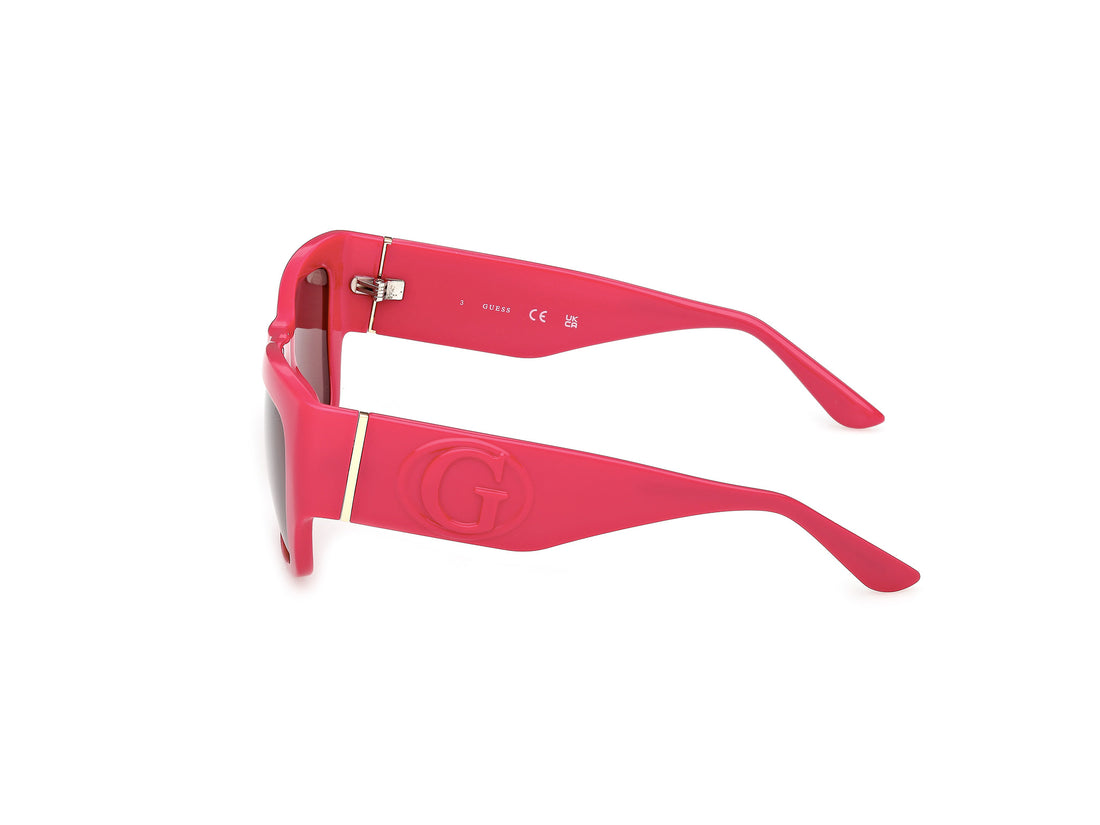 Sunglasses guess gu00252 72s rosa square femenino size 54mm - Detailed view