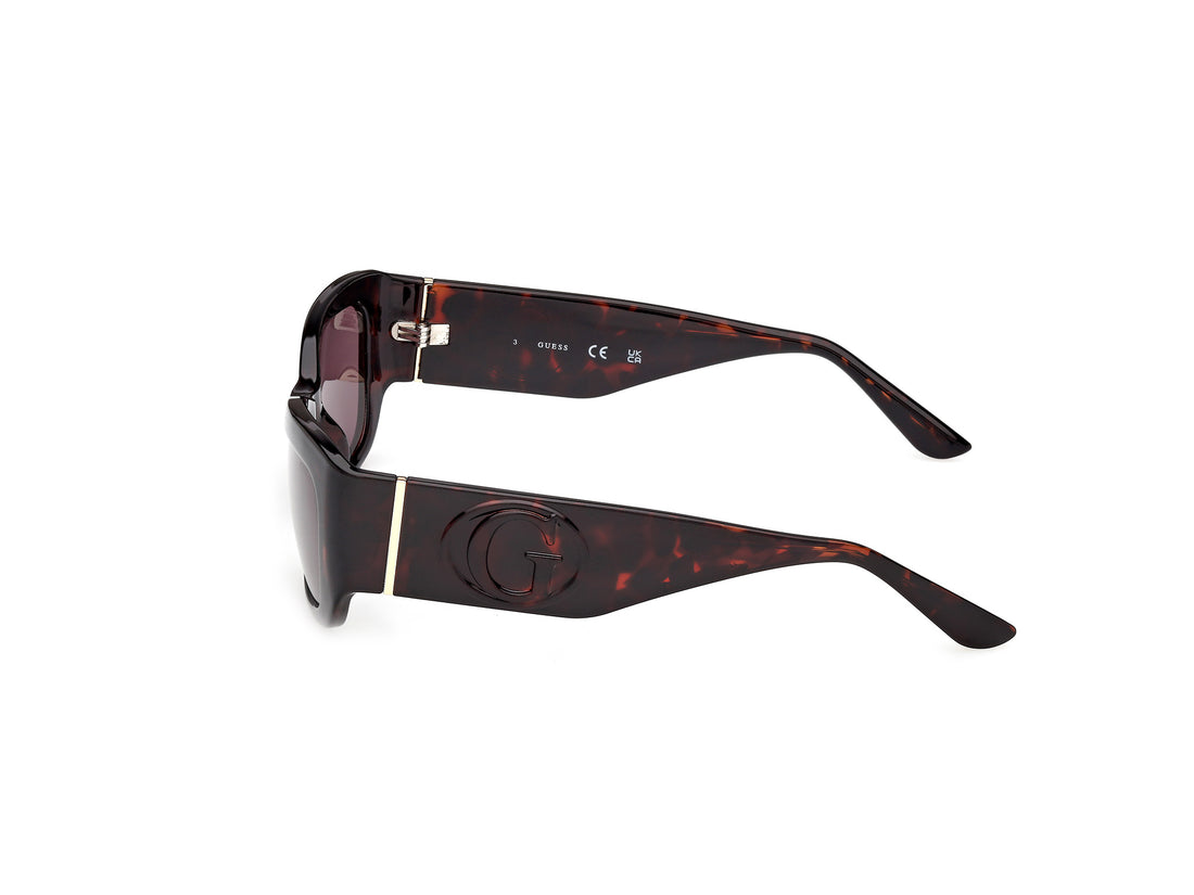 Sunglasses guess gu00253 52e havana rectangular femenino size 56mm - Detailed view