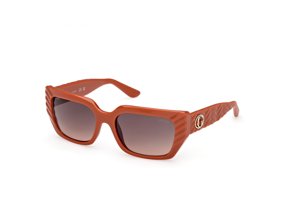 Sunglasses guess gu00254 44f naranja rectangular femenino size 55mm - Main view