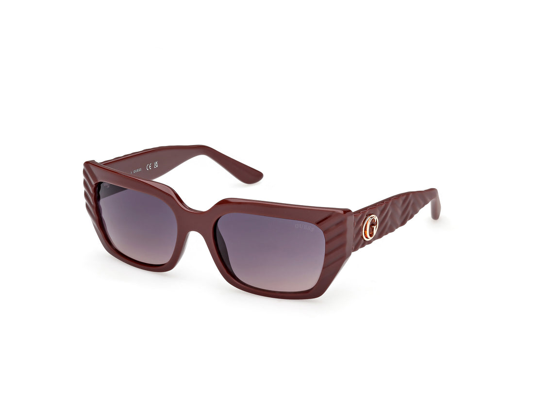 Sunglasses guess gu00254 69z burdeos rectangular femenino size 55mm - Main view