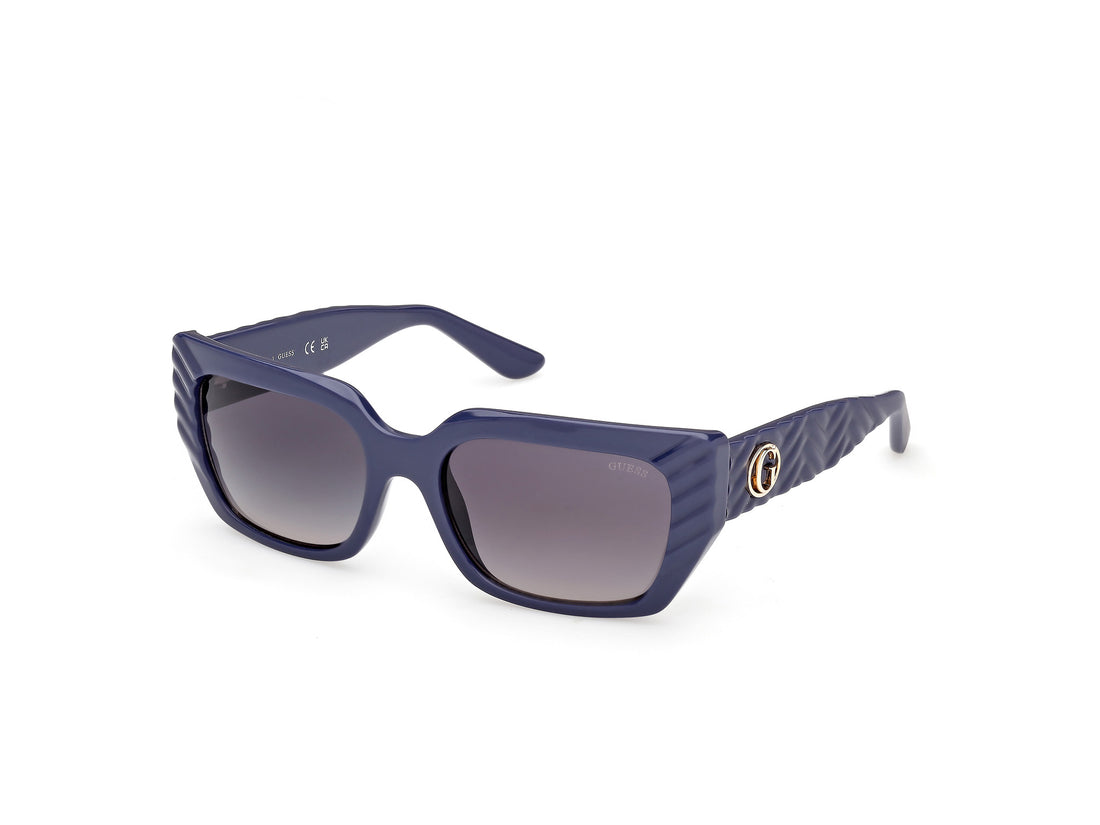 Sunglasses guess gu00254 90b azul rectangular femenino size 55mm - Main view
