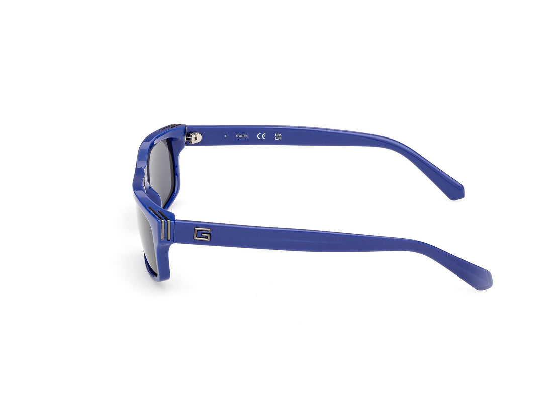 Occhiali da sole guess gu00276 90a azul rectangular masculino taglia 57mm - Vista dettagliata