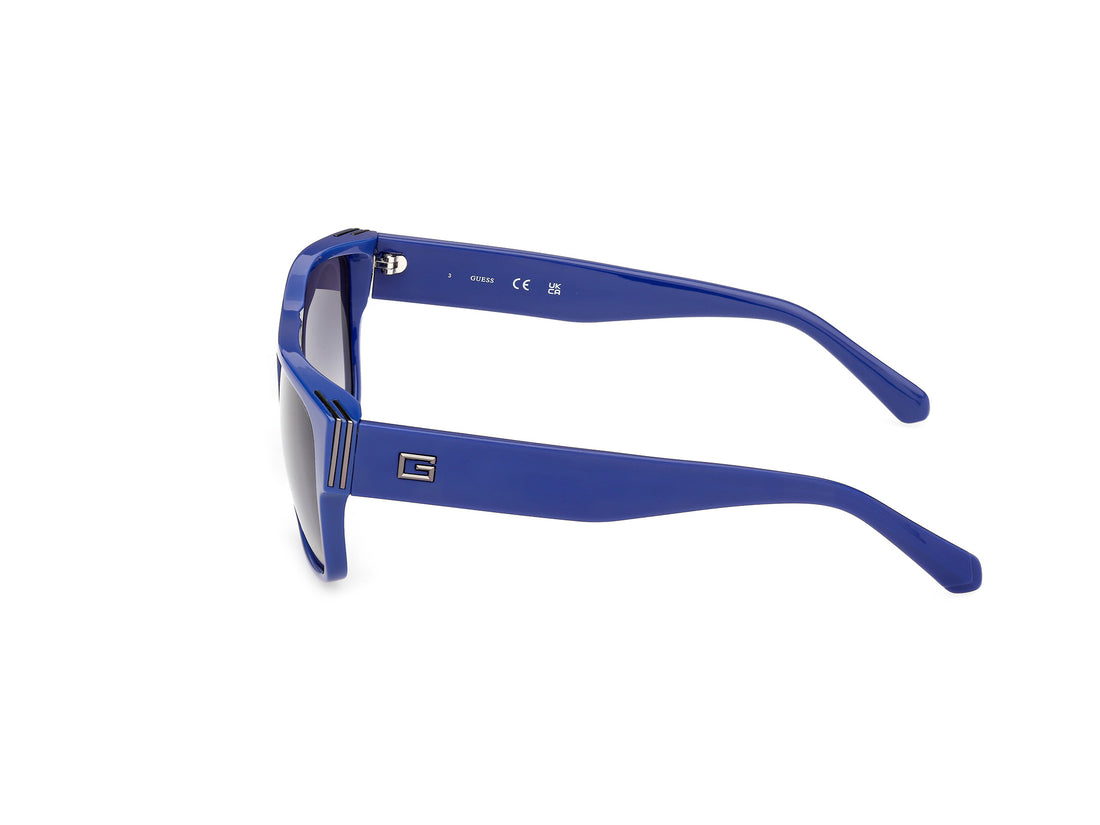 Occhiali da sole guess gu00277 90b azul square masculino taglia 58mm - Vista dettagliata