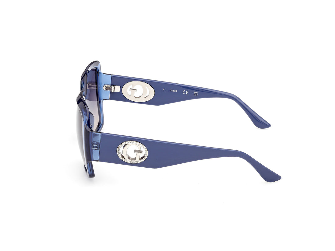 Occhiali da sole guess gu00283 90b azul square femenino taglia 57mm - Vista dettagliata