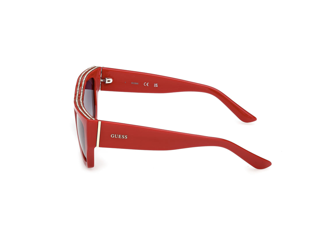 Occhiali da sole guess gu00293 66b rojo rectangular femenino taglia 55mm - Vista dettagliata
