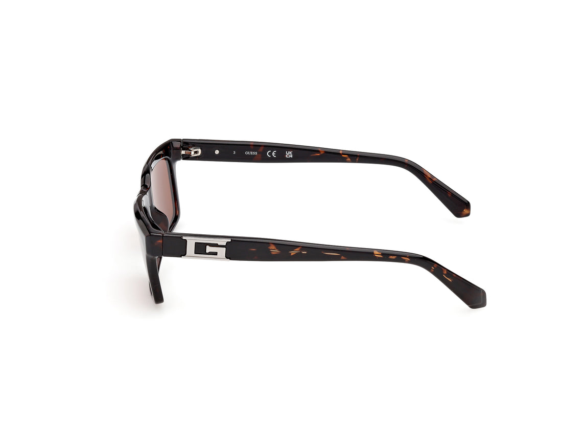 Occhiali da sole guess gu00300 52e havana rectangular masculino taglia 54mm - Vista dettagliata