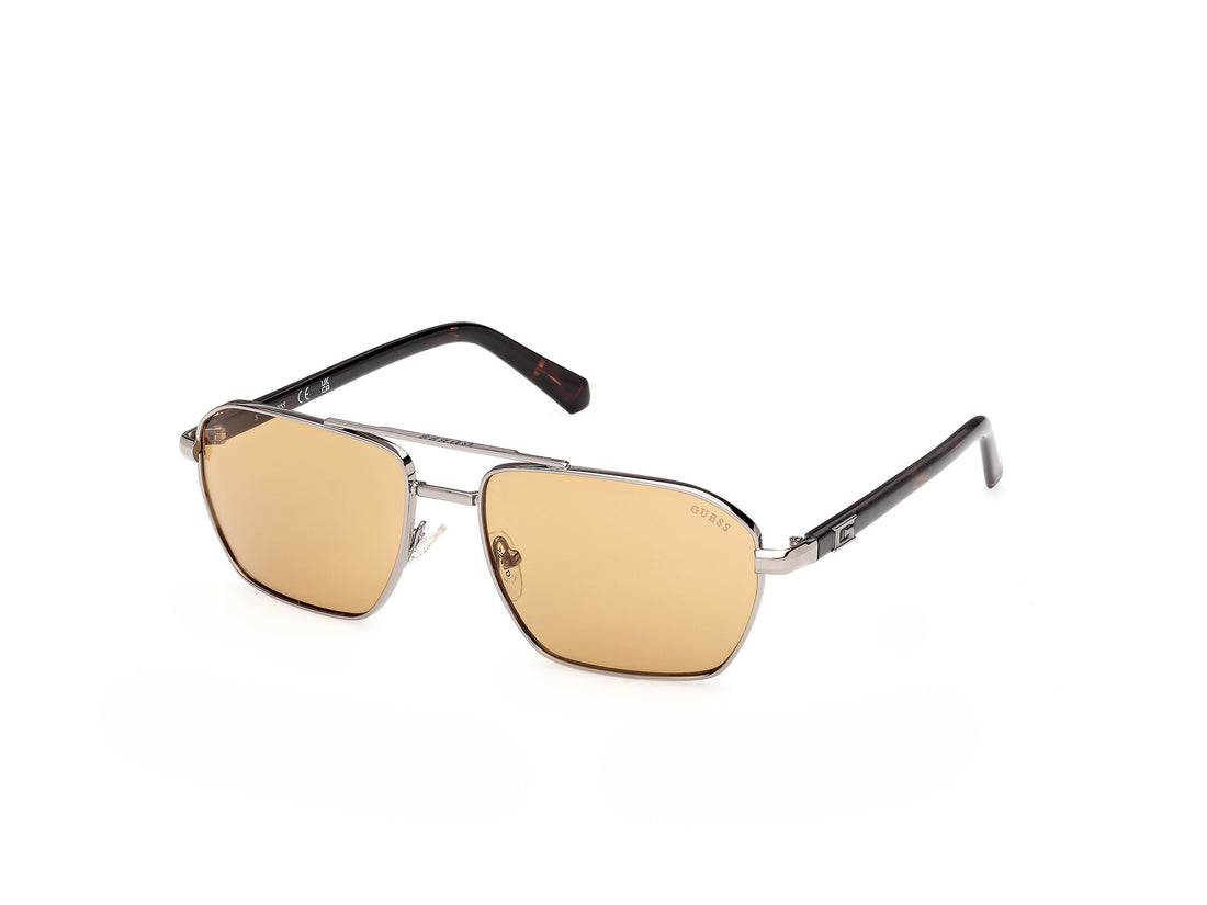 Sunglasses guess gu00301 08e plateado navigator masculino size 59mm - Main view