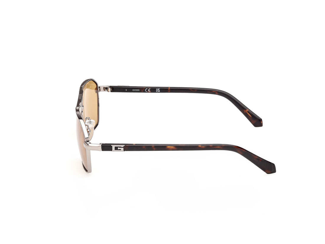 Occhiali da sole guess gu00301 08e plateado navigator masculino taglia 59mm - Vista dettagliata