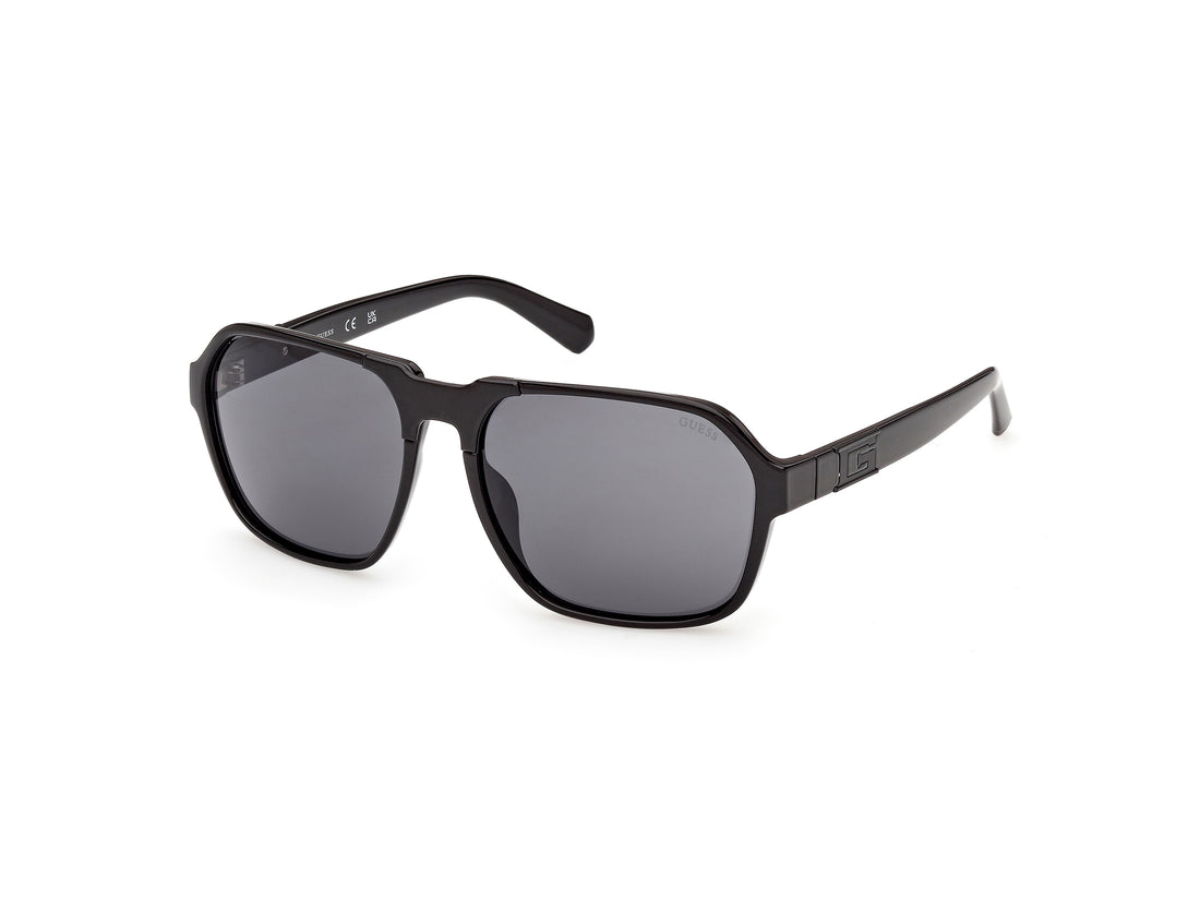 Sunglasses guess gu00302 01a negro square masculino size 59mm - Main view