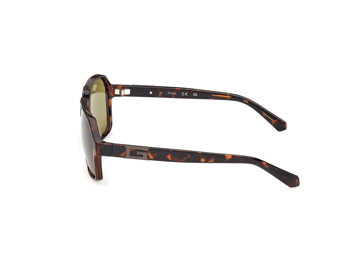 Occhiali da sole guess gu00302 52n havana square masculino taglia 59mm - Vista dettagliata