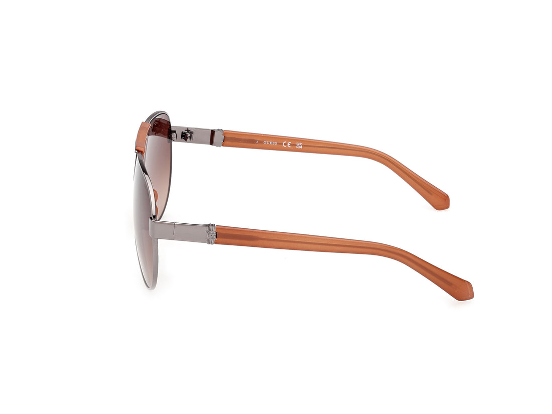 Occhiali da sole guess gu00304 08f plateado pilot masculino taglia 63mm - Vista dettagliata