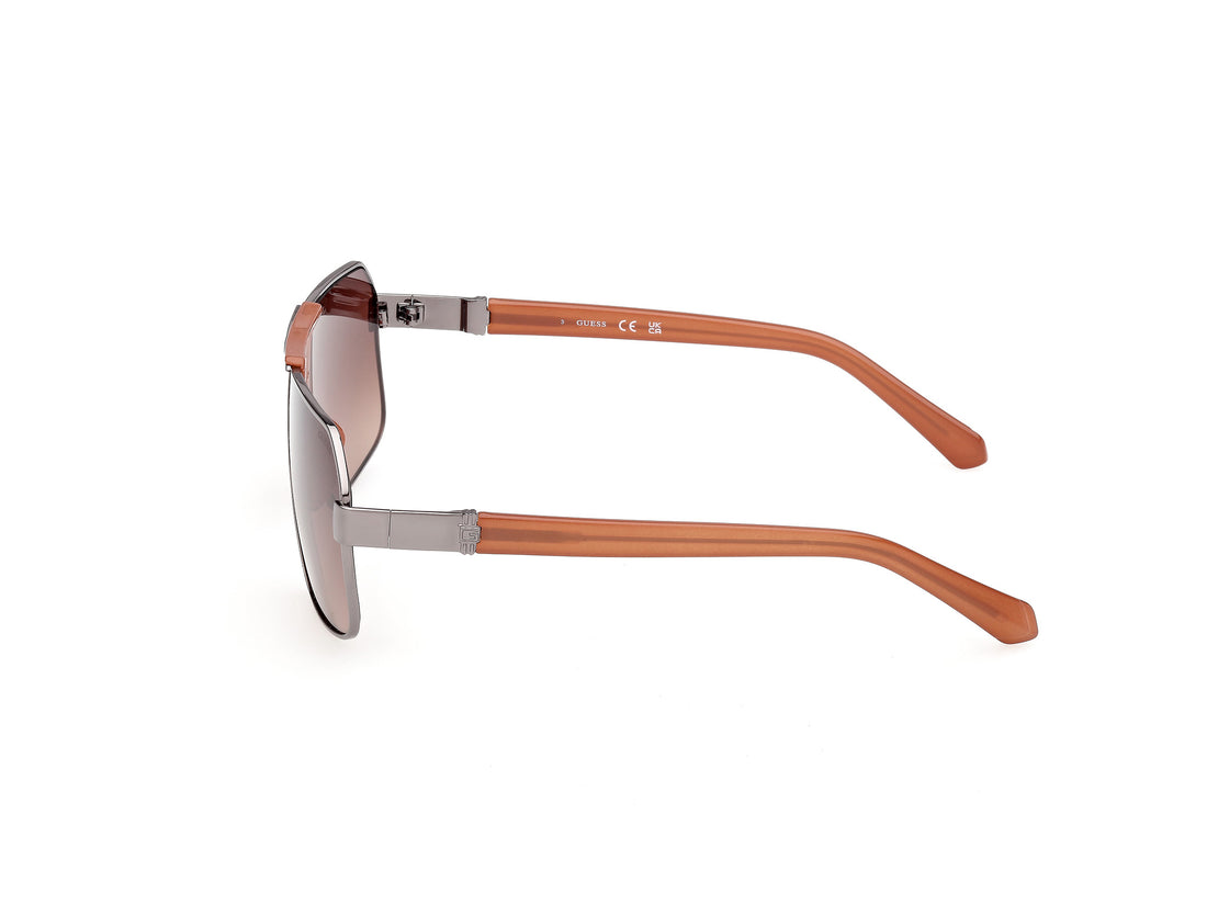 Occhiali da sole guess gu00305 08f plateado navigator masculino taglia 64mm - Vista dettagliata