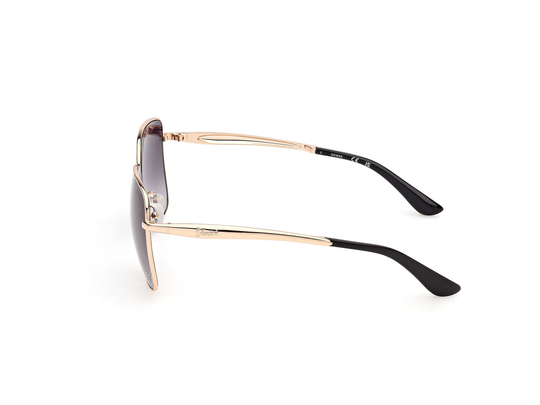 Óculos de sol guess gu00308 32b dorado square femenino tamanho 60mm - Vista de detalhe