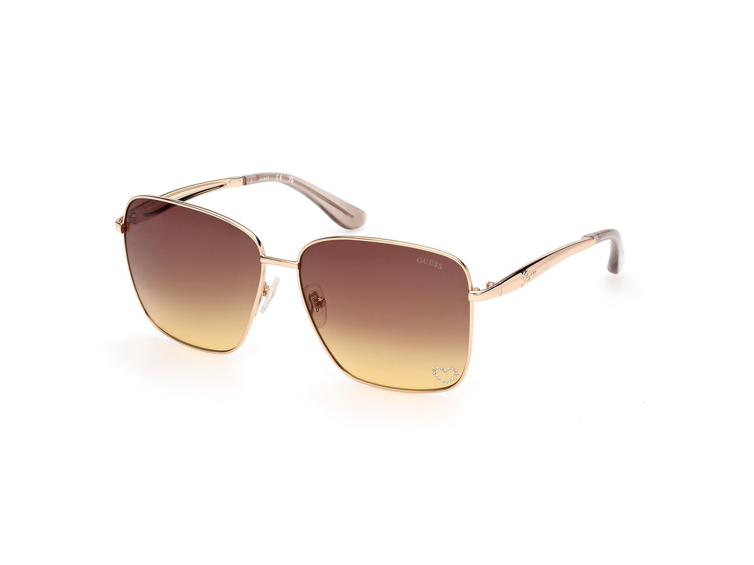 Óculos de sol guess gu00308 33f dorado square femenino tamanho 60mm - Vista principal