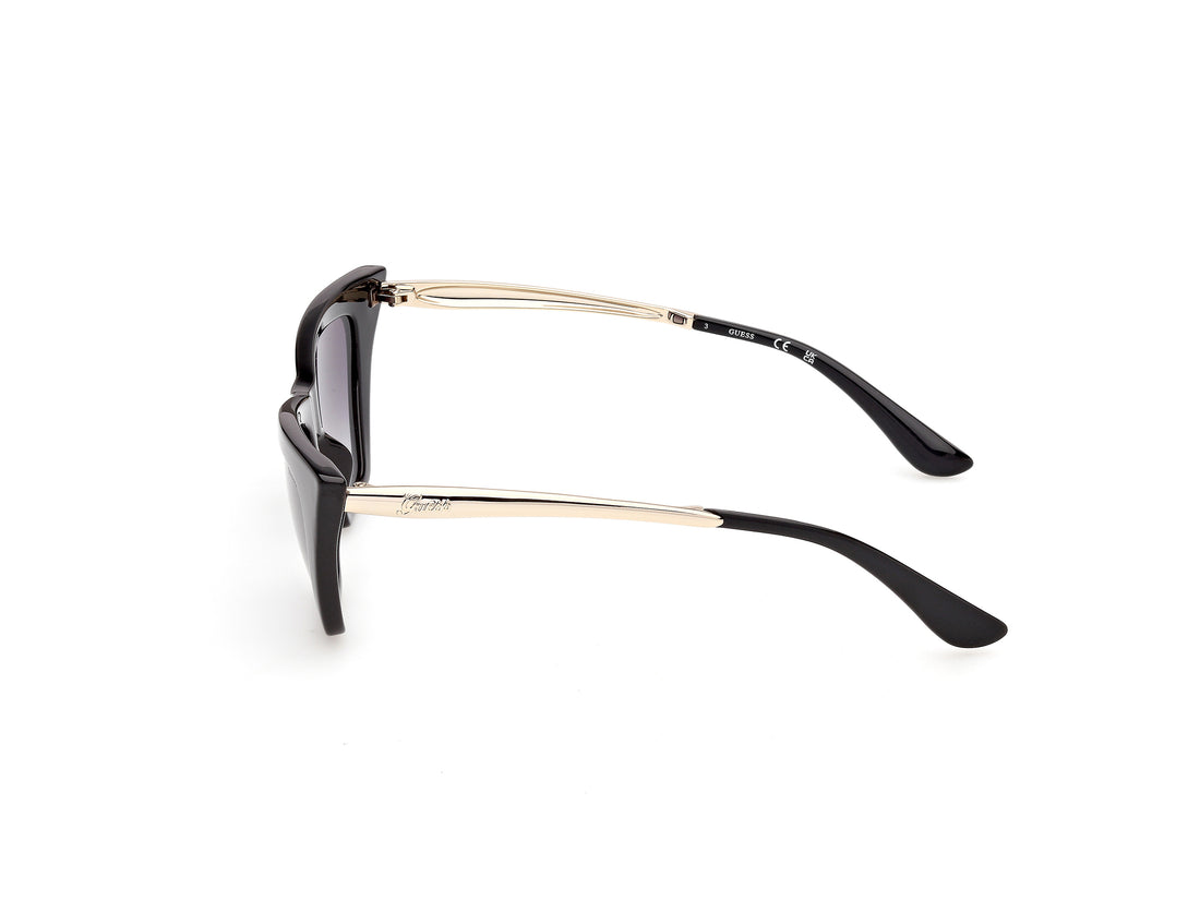Óculos de sol guess gu00310 01b negro cat eye femenino tamanho 53mm - Vista de detalhe