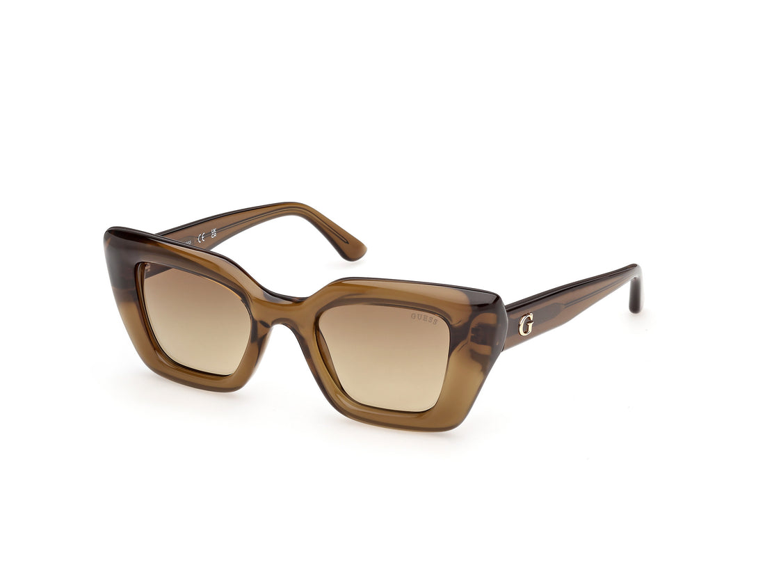 Solbriller guess gu00353 98f verde square femenino størrelse 48mm - Hovedvisning