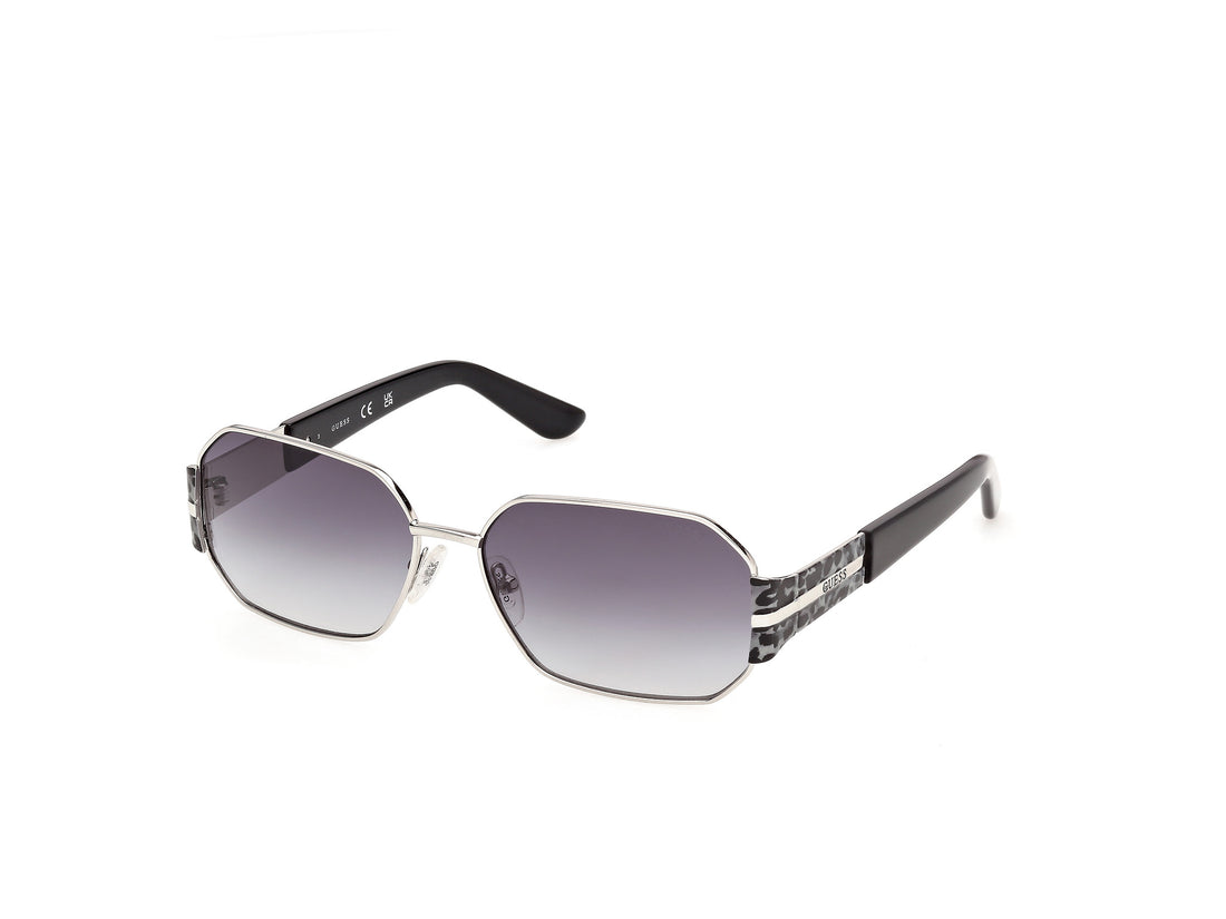 Solbriller guess gu00356 10b plateado geometric femenino størrelse 58mm - Hovedvisning