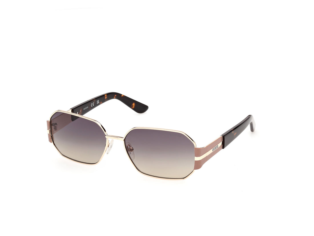 Solbriller guess gu00356 32b dorado geometric femenino størrelse 58mm - Hovedvisning
