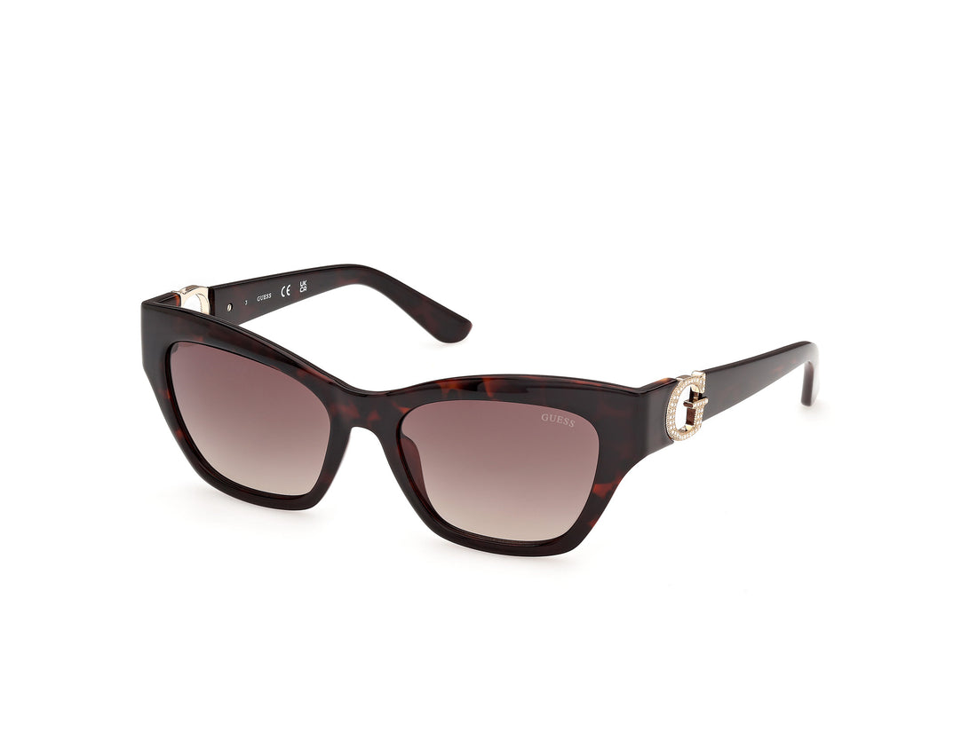 Solbriller guess gu00360 52f havana square femenino størrelse 55mm - Hovedvisning