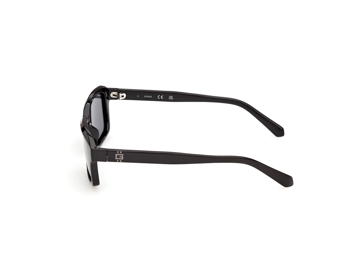 Solbriller guess gu00365 01d negro rectangular masculino størrelse 55mm - Detaljeret visning