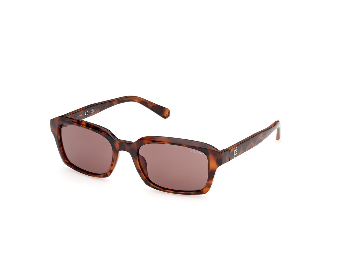 Solbriller guess gu00365 52e havana rectangular masculino størrelse 55mm - Hovedvisning