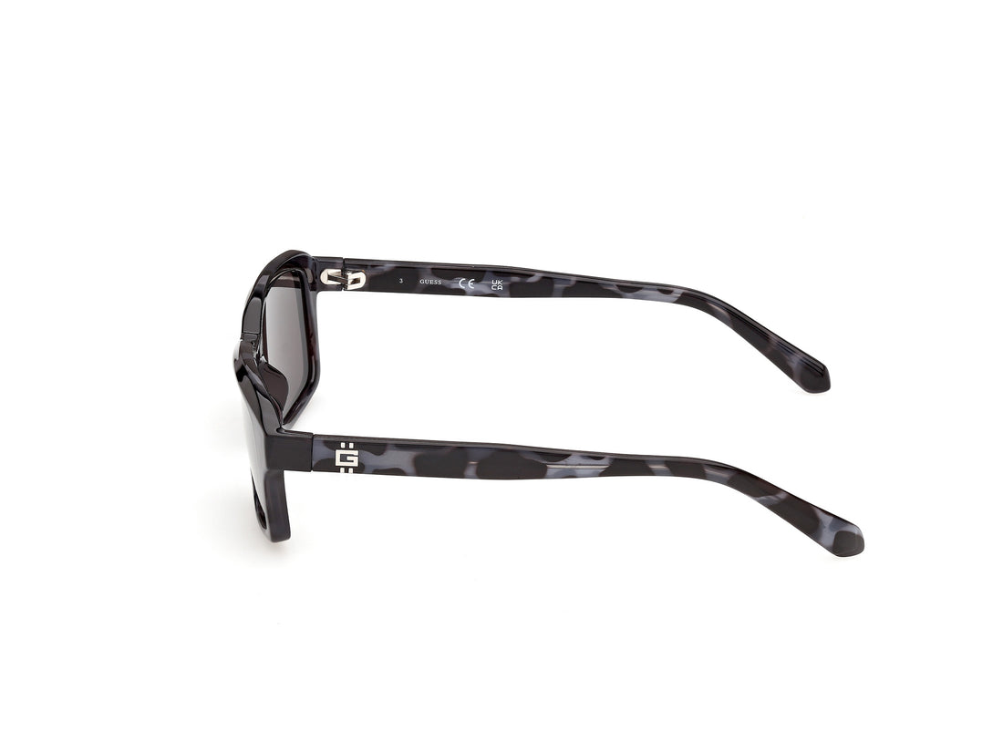 Solbriller guess gu00365 92a azul rectangular masculino størrelse 55mm - Detaljeret visning