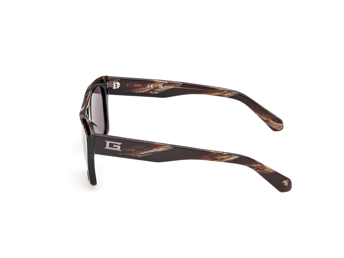 Solbriller guess gu00368 01a negro square masculino størrelse 55mm - Detaljeret visning