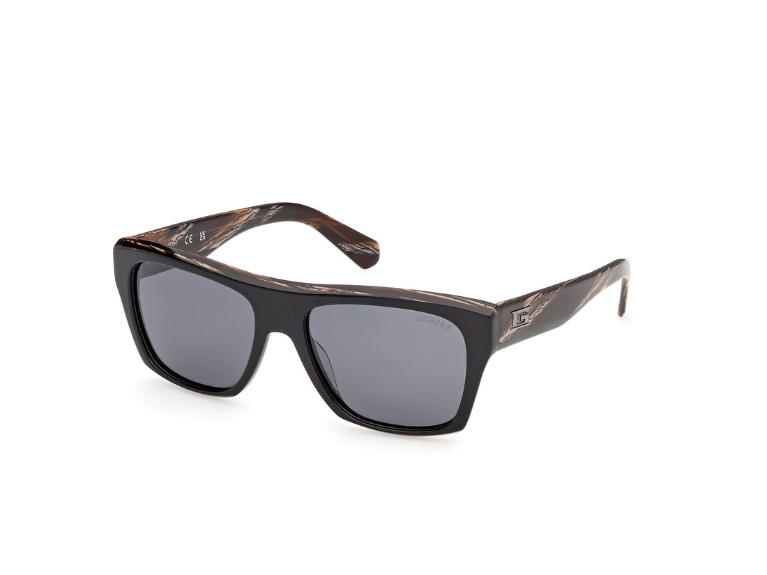 Solbriller guess gu00368 01d negro square masculino størrelse 55mm - Hovedvisning