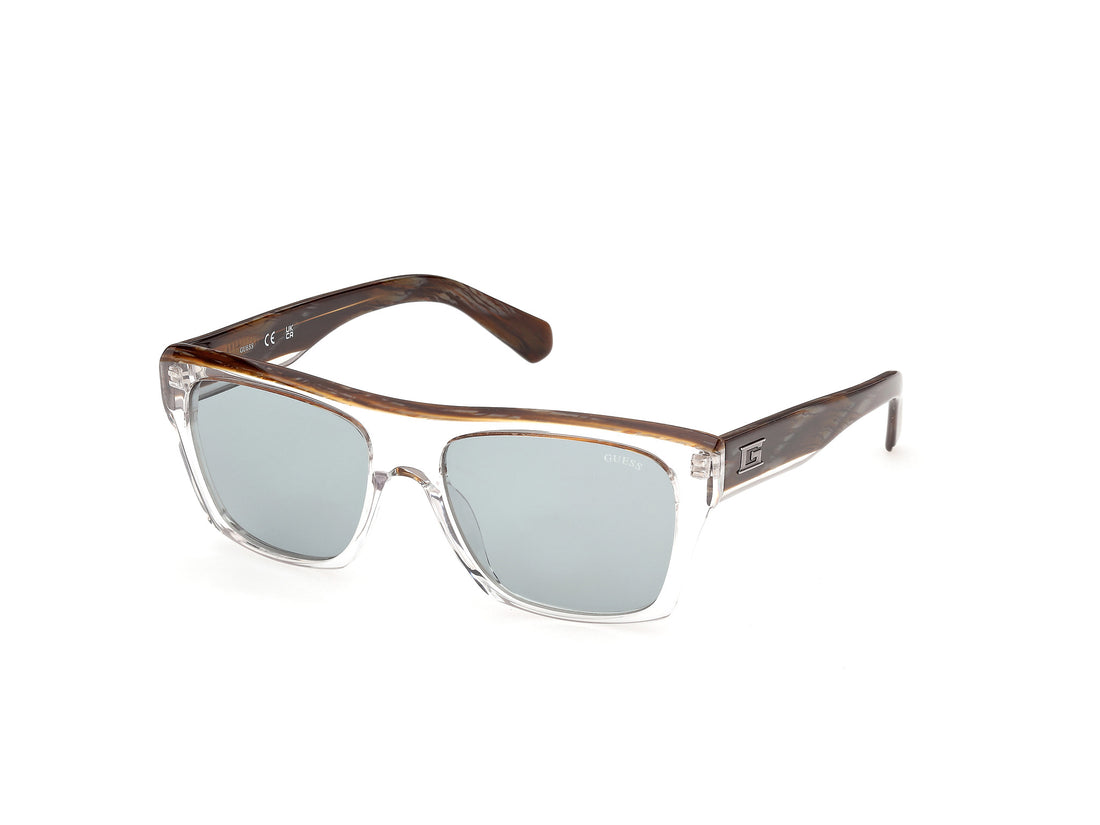 Solbriller guess gu00368 26n transparente square masculino størrelse 55mm - Hovedvisning