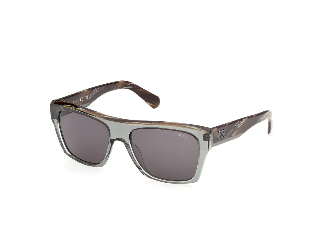 Solbriller guess gu00368 96a verde square masculino størrelse 55mm - Hovedvisning