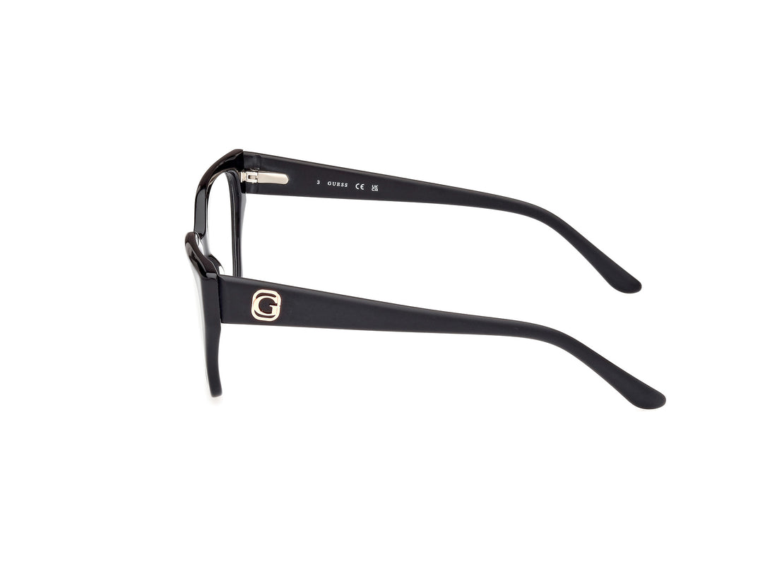 Lunettes de vue guess gu50112 001 negro femenino taille 53mm - Vue détaillée