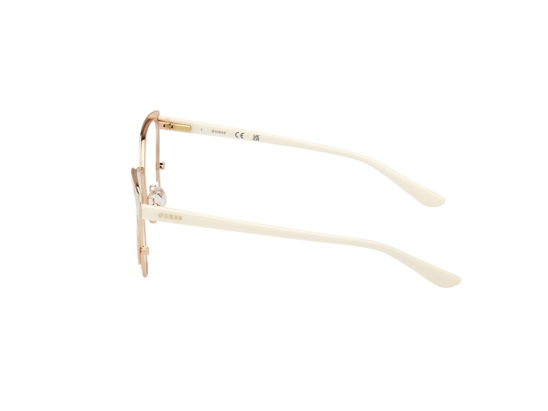 Brillen guess gu50121 021 blanco femenino größe 55mm - Detailansicht