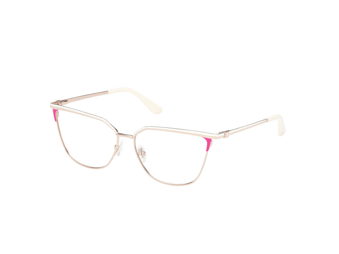 Brillen guess gu50148 021 blanco cat eye femenino größe 55mm - Hauptansicht