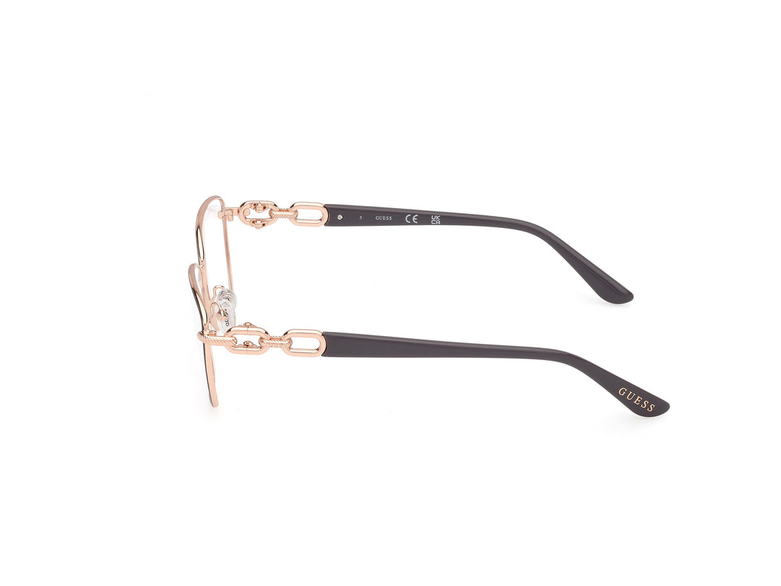 Brillen guess gu50179 020 rectangular femenino größe 55mm - Detailansicht